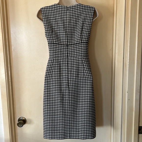 Talbots Petites Wool Houndstooth Sleeveless Dress Size 2P - Picture 6 of 13